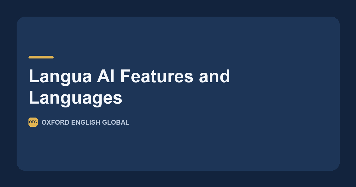 An Oxford English Global course designer auditing the Langua language menu against CEFR correction criteria.